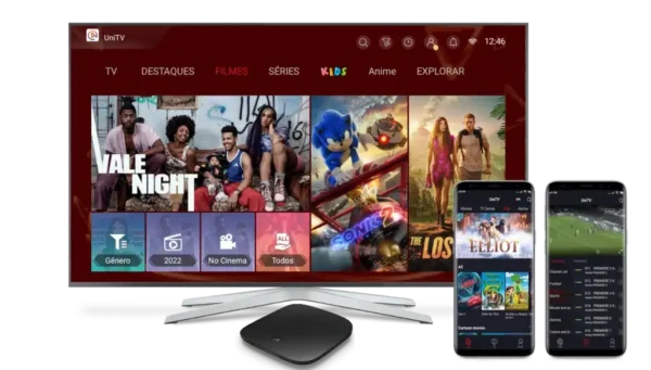 Entretenimento em diferentes dispositivos